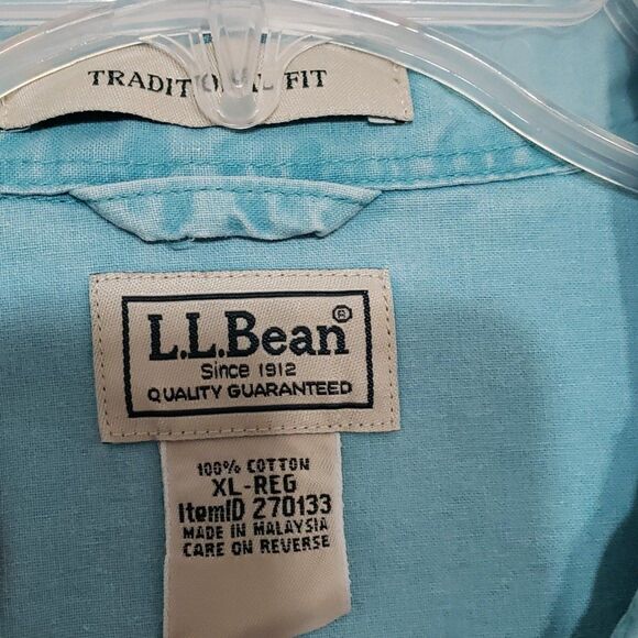 L.L. Bean Men's Traditional Fit Button Down Shirt, 100% Cotton, Size XL - Reg - Picture 3 of 8